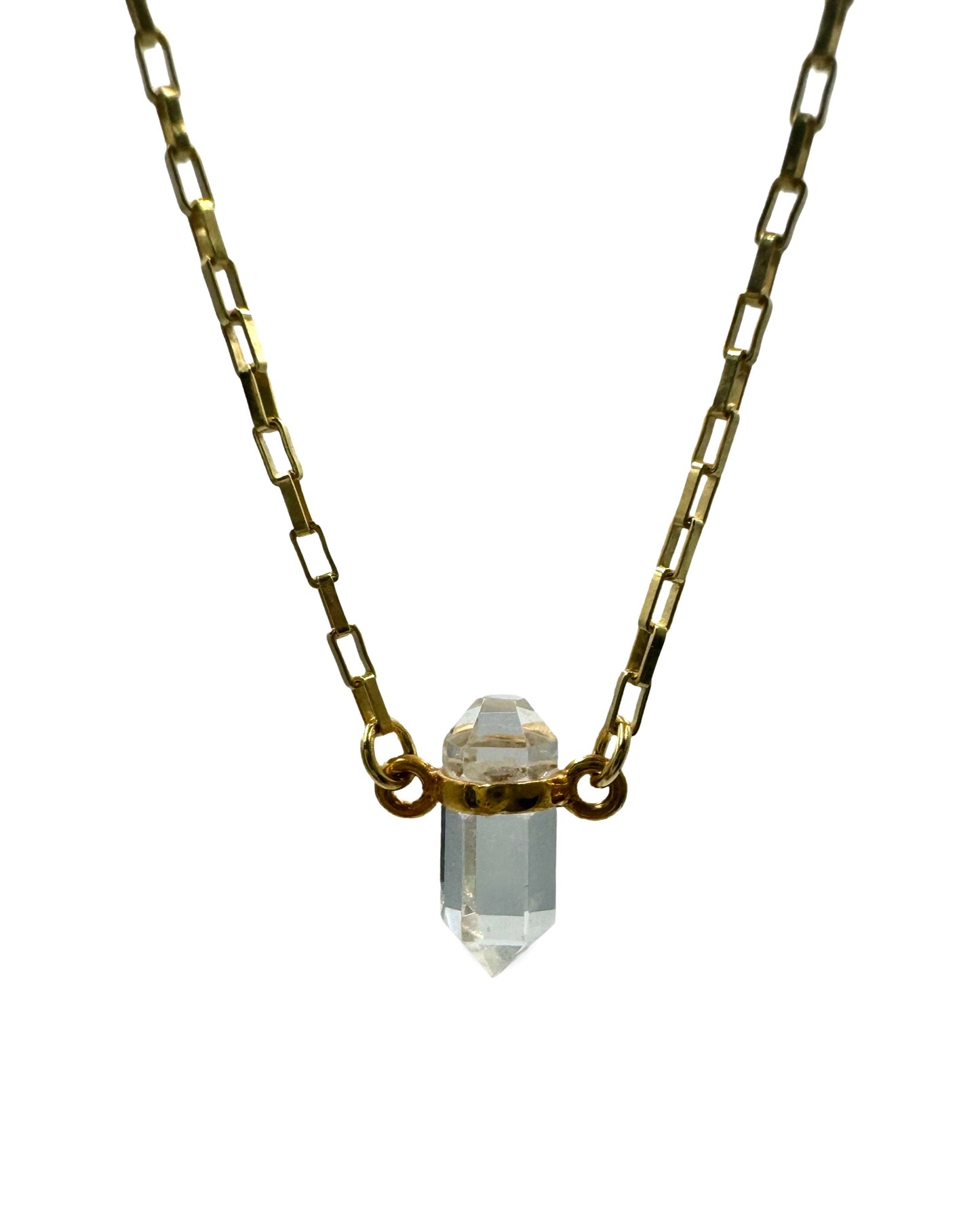 The Quartz Pendant | Gold