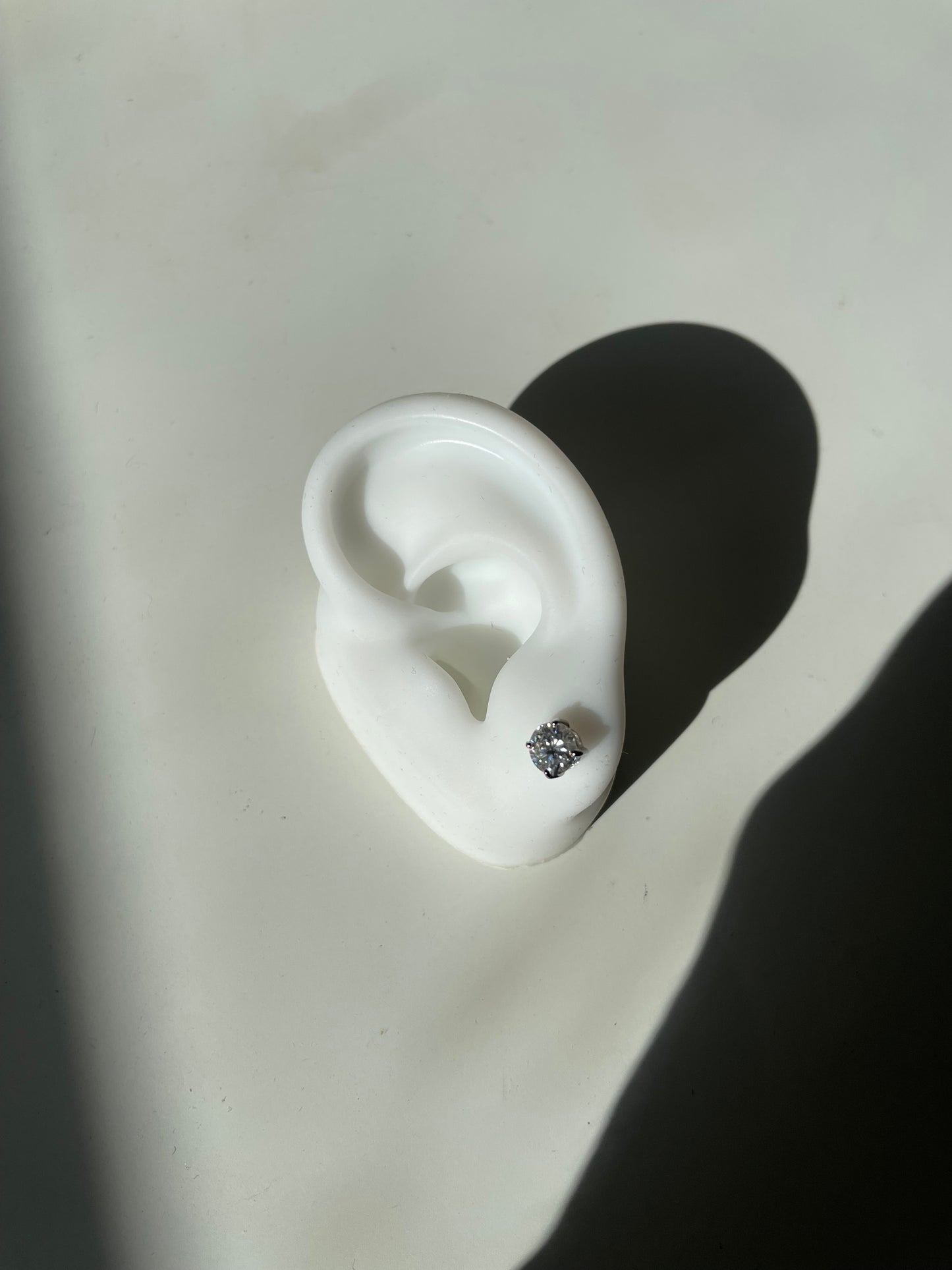 Empire Moissanite Studs Gold