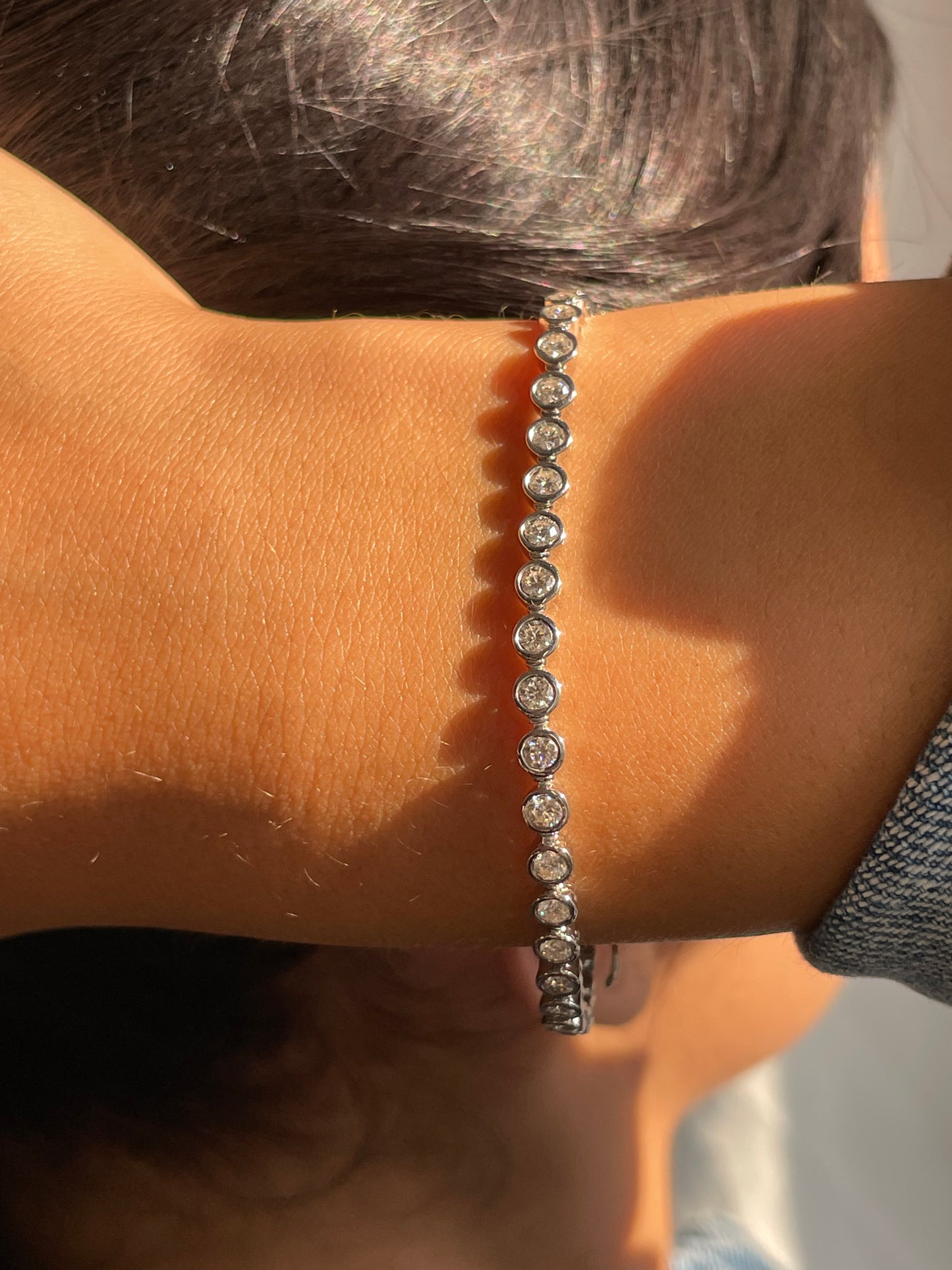 Allegra Tennis Bracelet 2.5 Silver