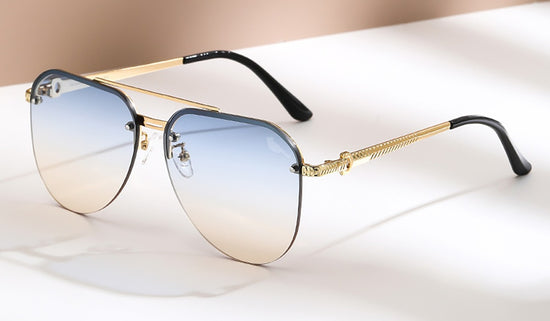Biscayne Ombre Blue Beige Sunglasses