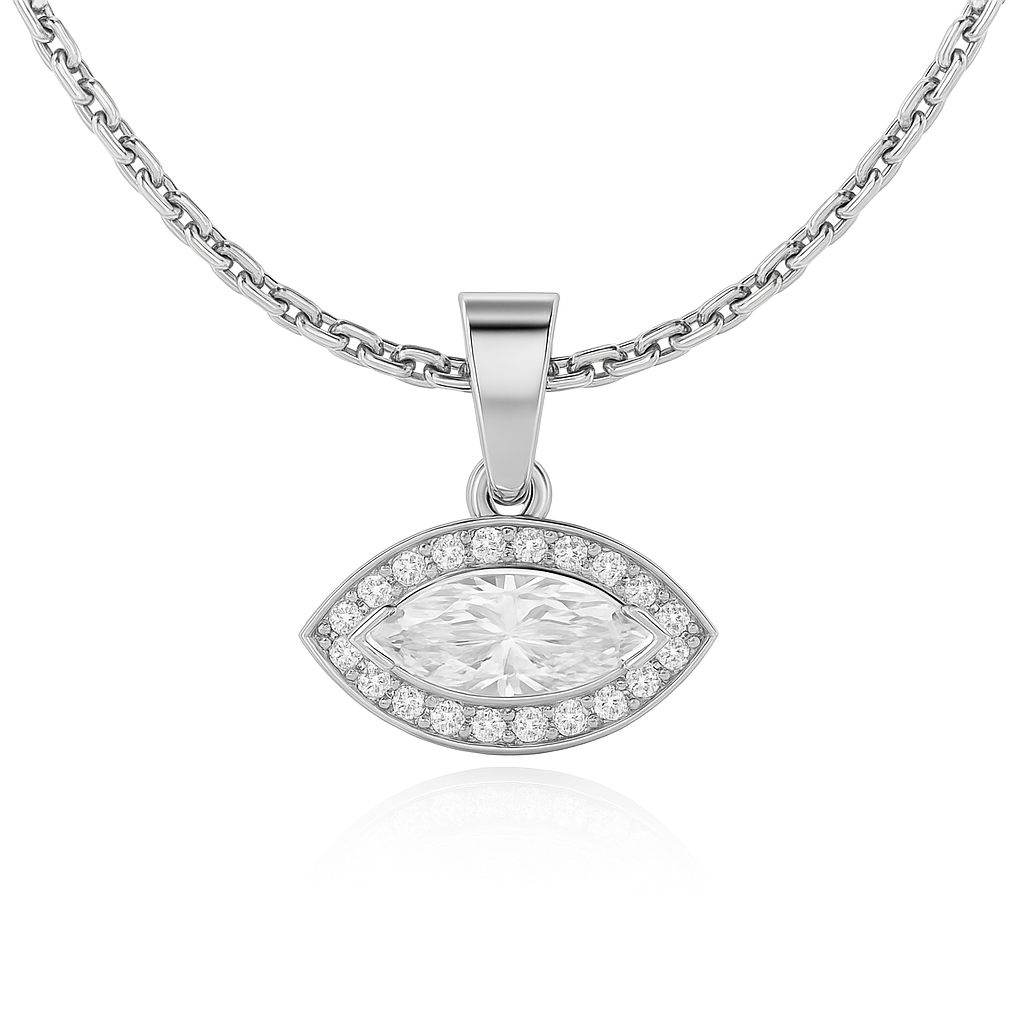 Peaceful Eye Pendant Silver