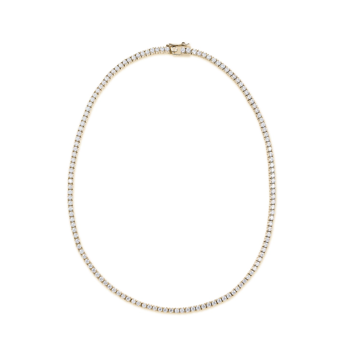 Vita Tennis Necklace Moissanite Gold
