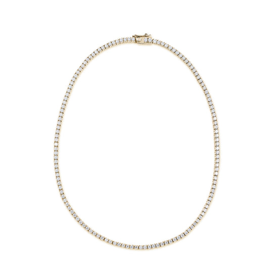 Vita Tennis Necklace Moissanite Gold