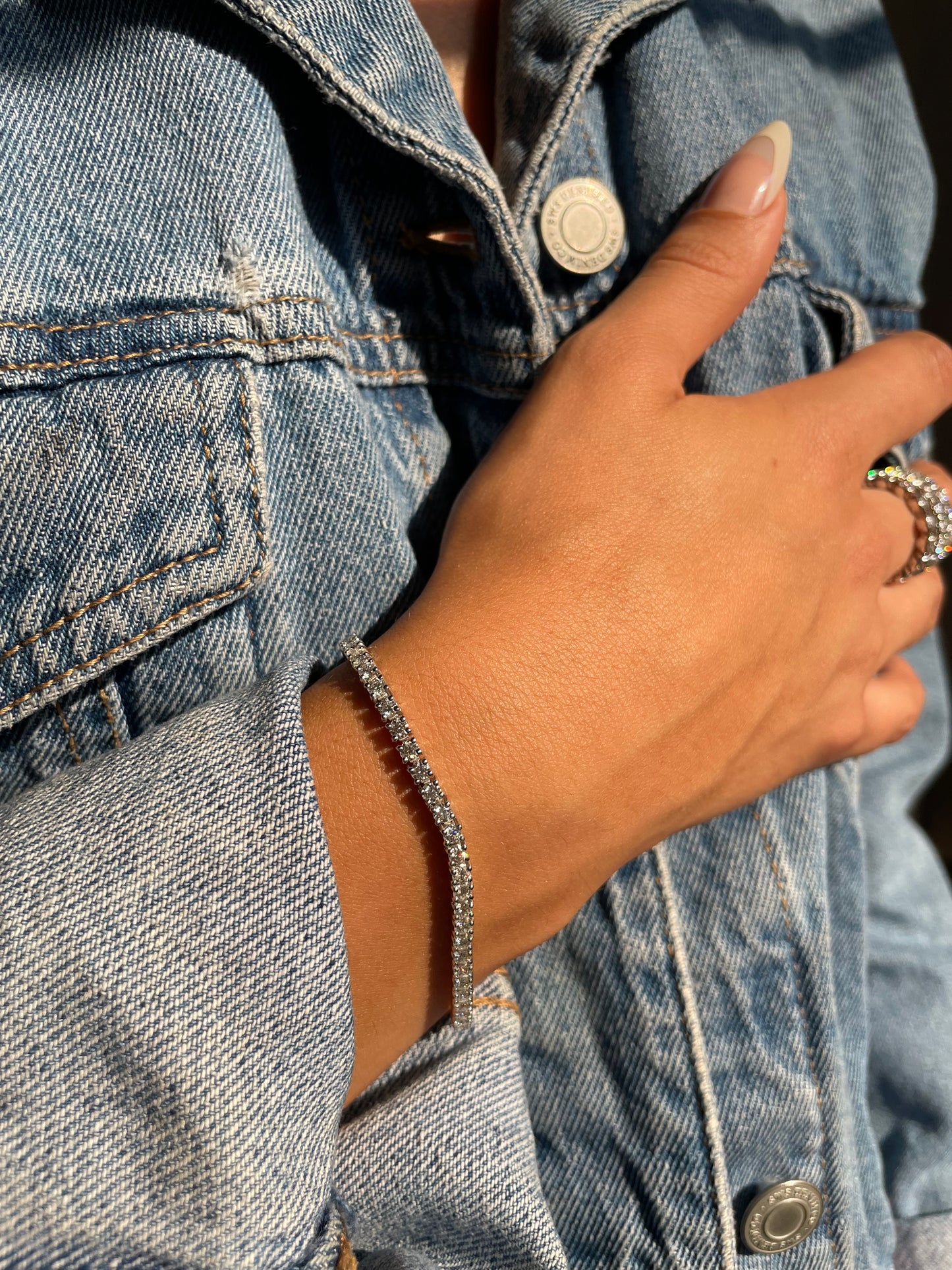 Vita Tennis Bracelet Silver