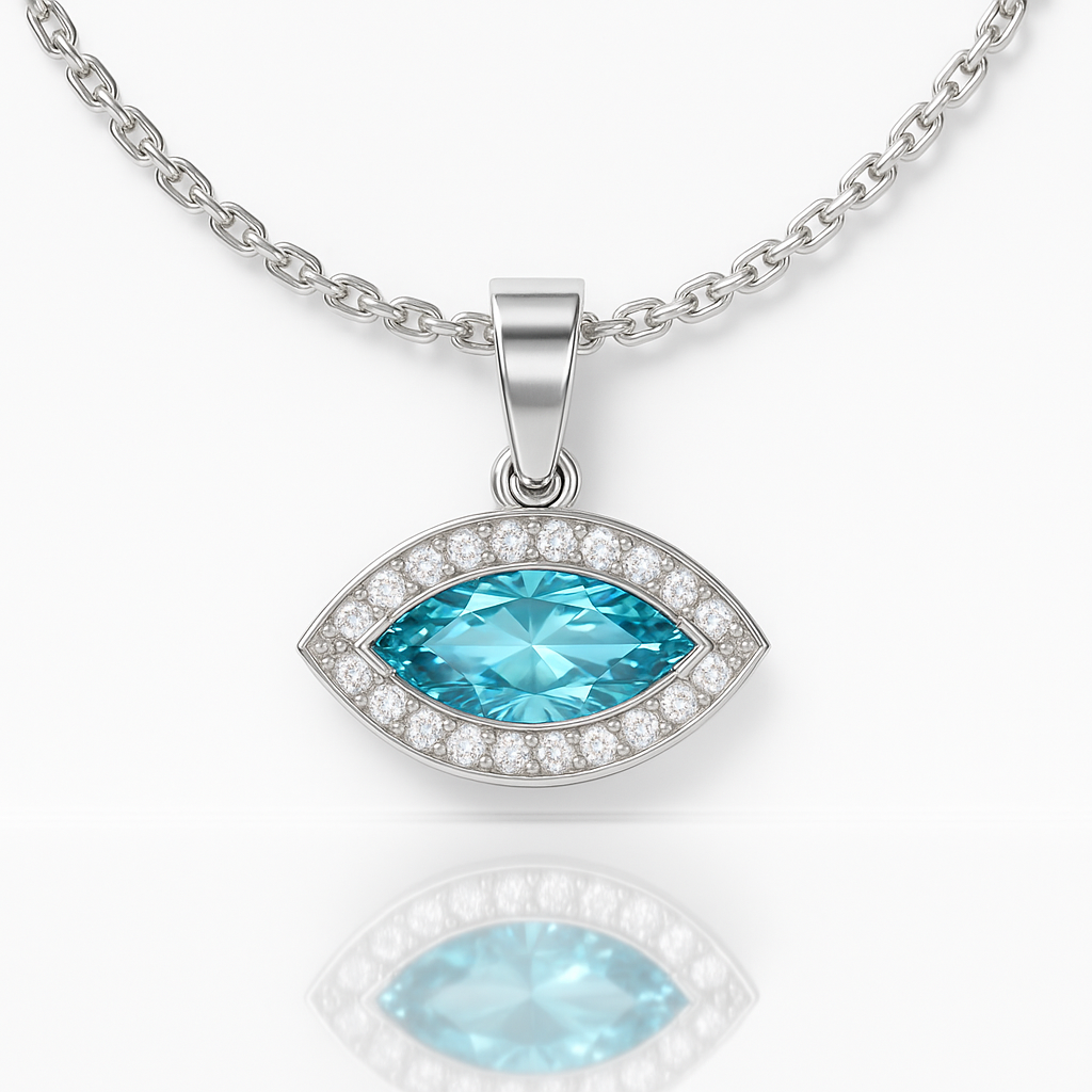 Peaceful Eye Pendant Silver