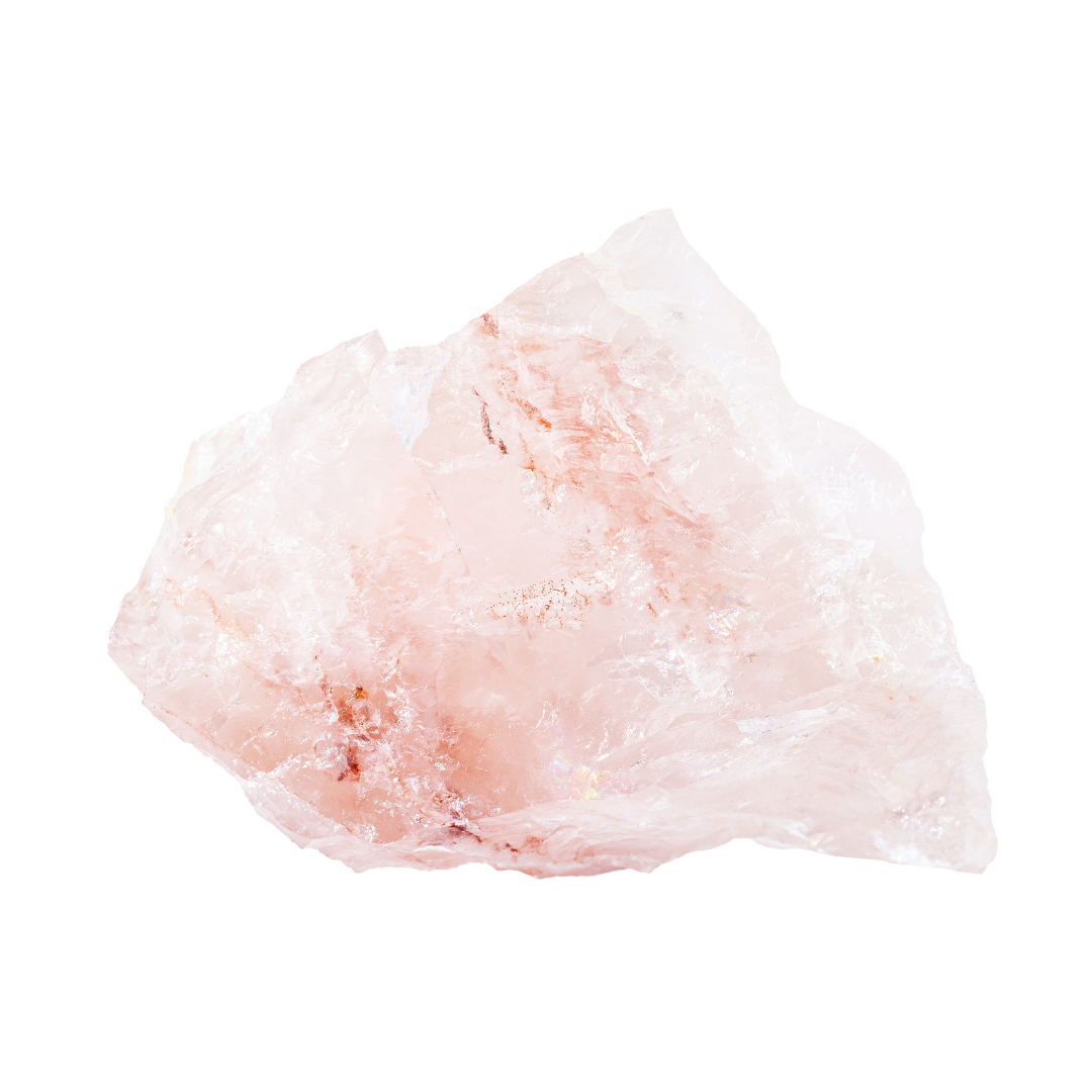 pink coloured rose quartz stone