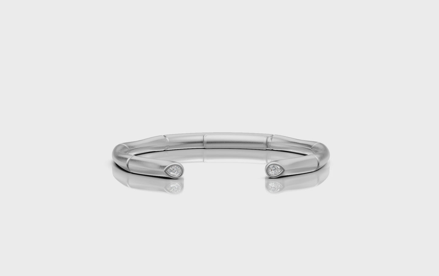Bamboo Bangle Silver
