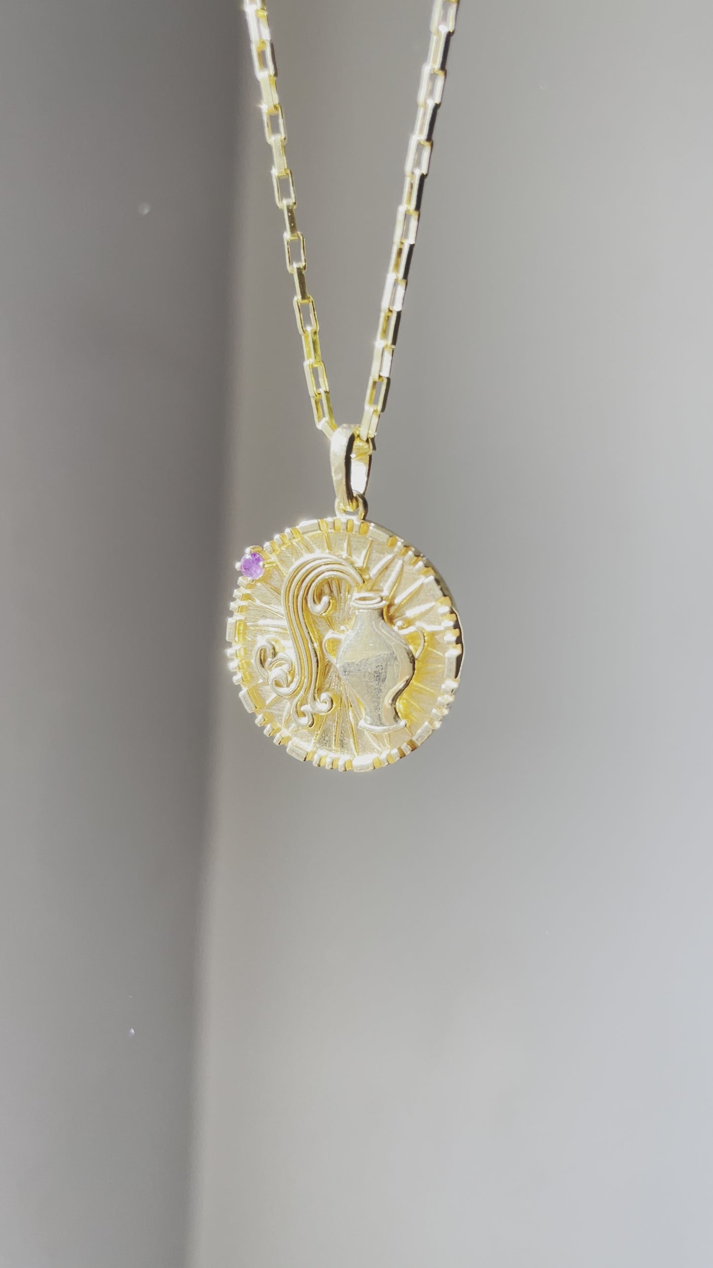 Aquarius | Gold & Amethyst