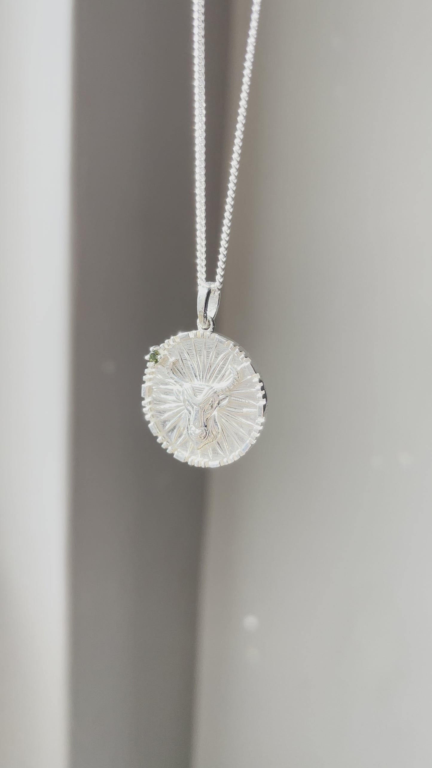 Taurus | Silver & Green Tourmaline