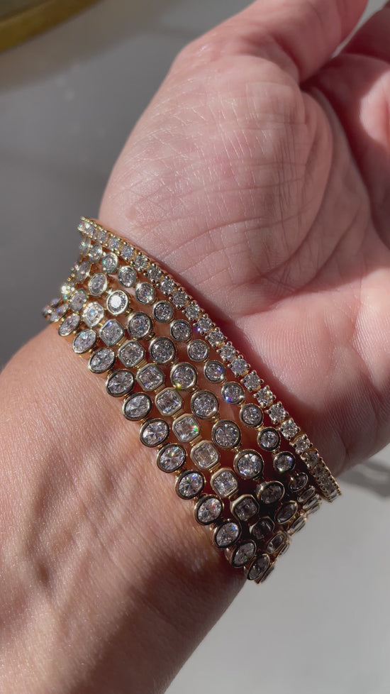 Vita Tennis Bracelet Gold