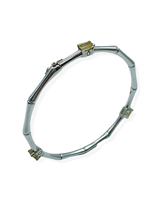 Load image into Gallery viewer, Bamboo Bangle | Citrine
