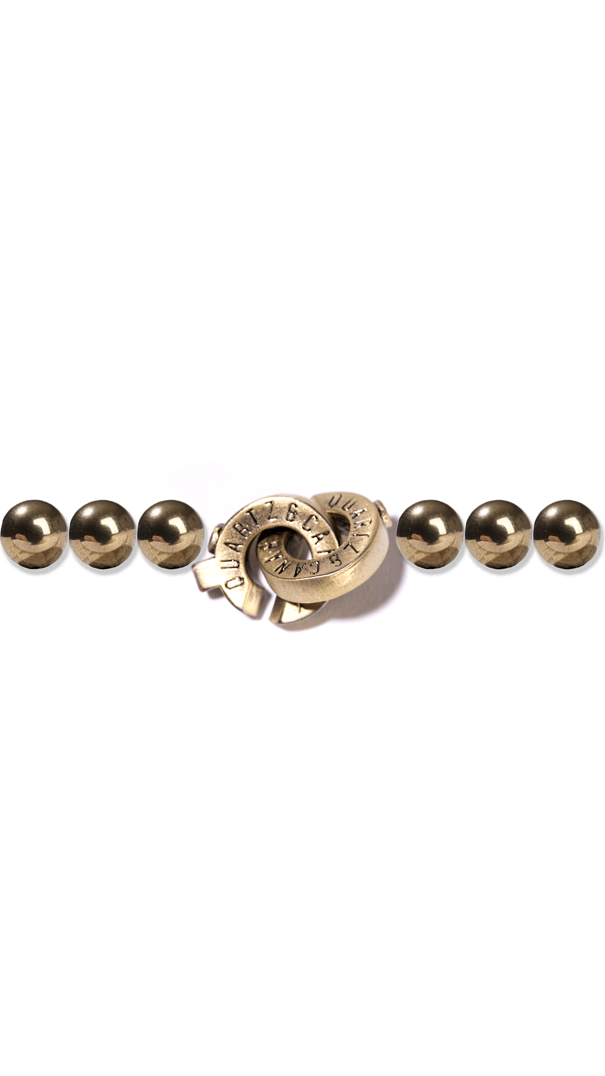 Connected Bracelet - Brass Clasp (8mm stones)