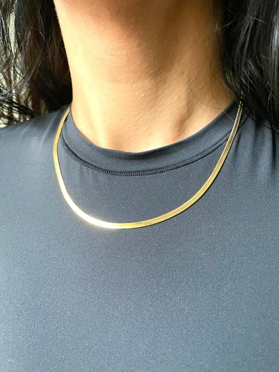 Herringbone Chain | Gold