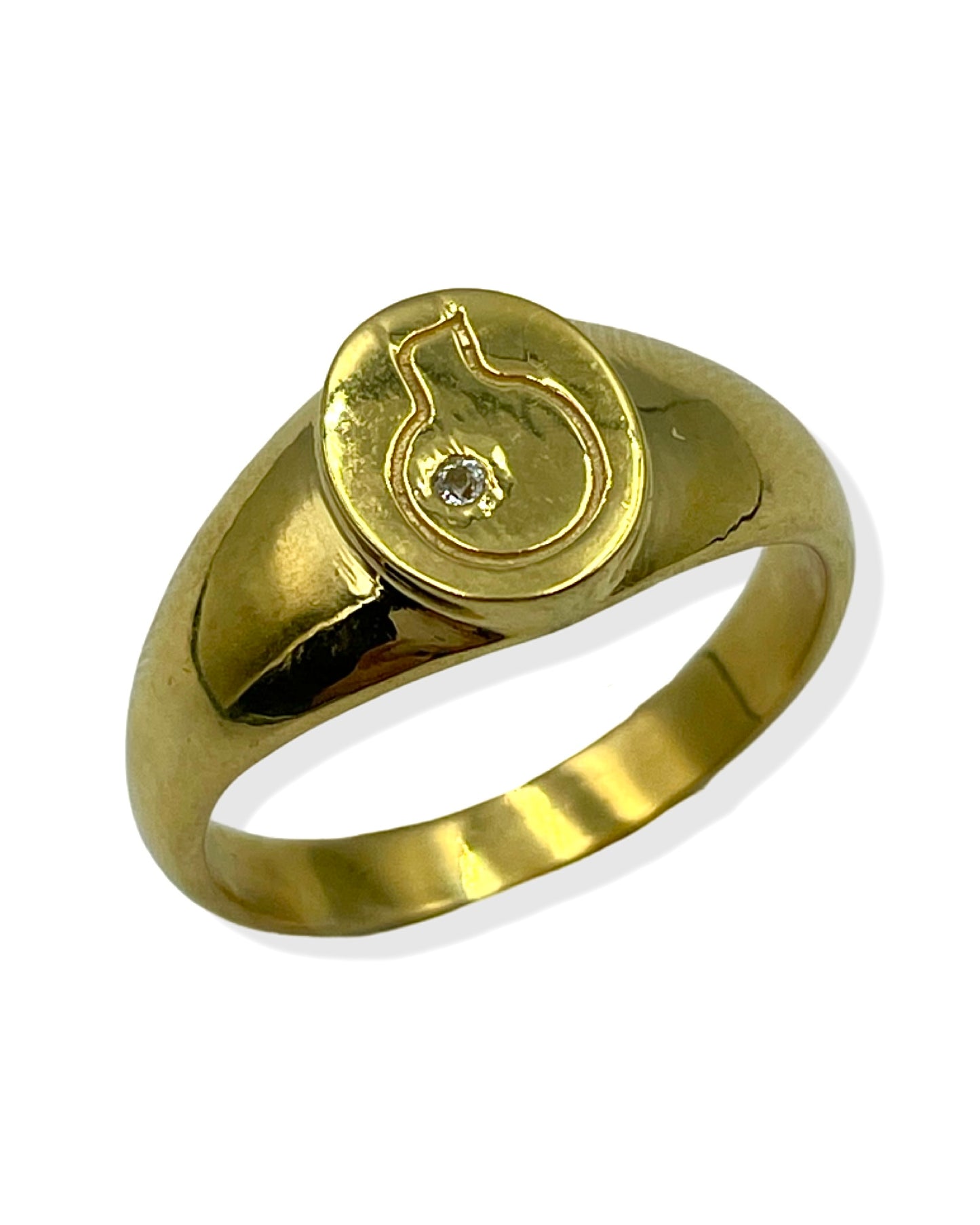The Canary Signet Ring | Gold