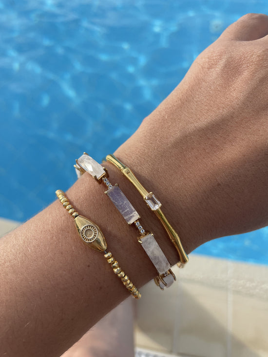 Lyra Bracelet | Gold & Moonstone