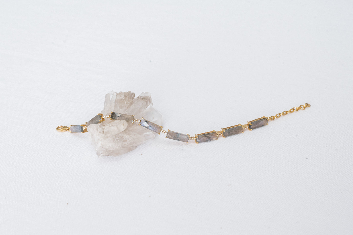 Lyra Bracelet | Gold & Labradorite