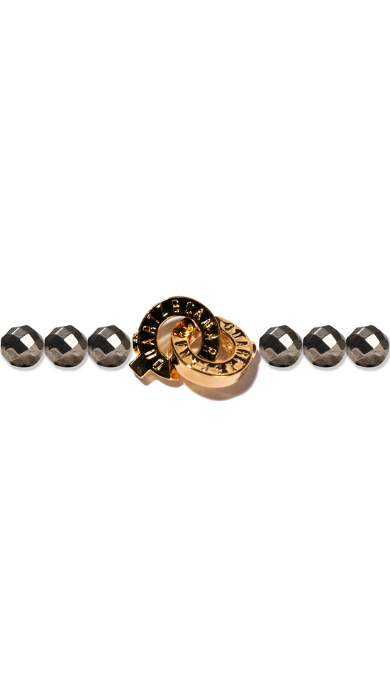 Connected Bracelet - Gold Clasp (8mm)